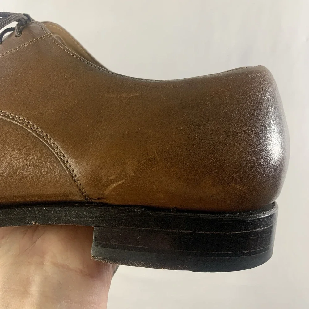 VTG Florsheim Imperial Mens Cap Toe Oxford Dress Shoes Size 11 D Brown Goodyear